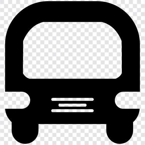 Transport, Fahrt, Bus symbol