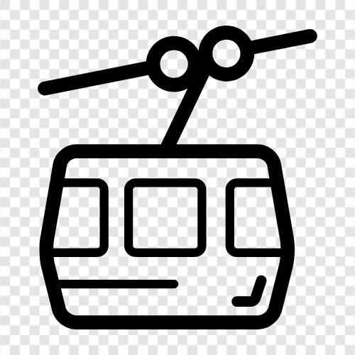 transportation, San Francisco, California, cable car icon svg