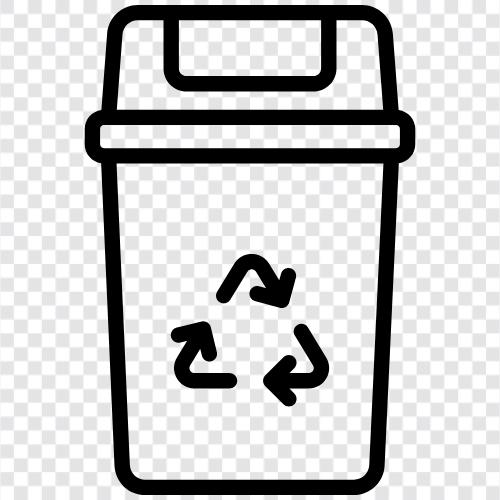 Mülleimer, Recycling, Kompostierung symbol