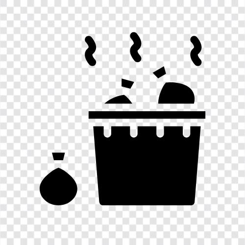 çöp, rubbish, recycling, composting ikon svg