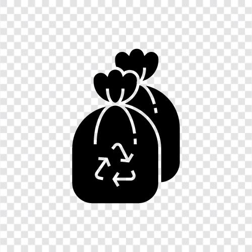 trash, waste, recycling, composting icon svg