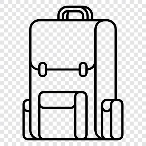 рюкзак, рюкзак для прогулок, школьный рюкзак, рюкзак для ноутбука Значок svg