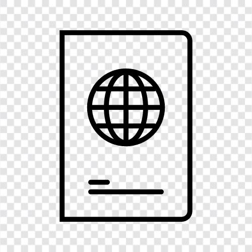 travel, visa, document, application icon svg