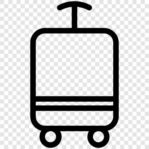 travel, baggage, suitcase, duffel bag icon svg