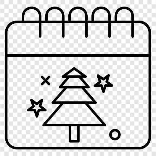 tree calendar 2018, tree calendar 2019, tree calendar 2020, tree calendar 2021 icon svg