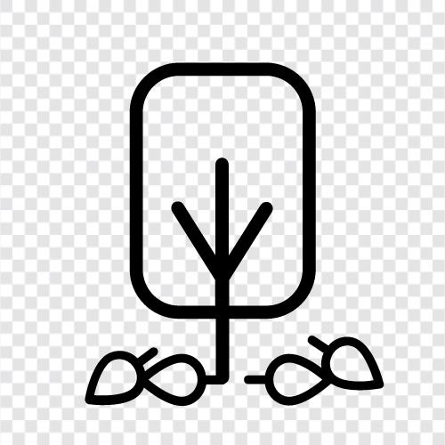 Baum, Pflanzen, Blätter, Blumen symbol