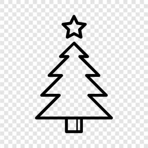 tree, Christmas, decorations, ornaments icon svg