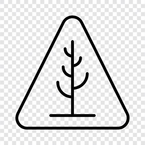 Bäume, Forstwirtschaft, Holz, Sägewerke symbol