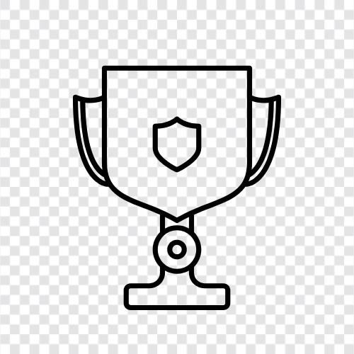 trophies, gold, silver, bronze icon svg