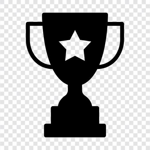trophy, award, gold, silver icon svg