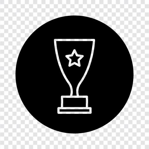 trophy, icon, badges, points icon svg