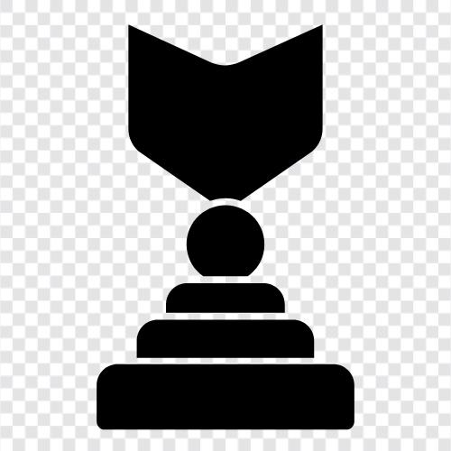 trophy, awards, achievements, commendations icon svg