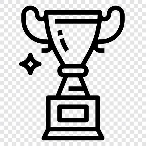 trophy, gold, silver icon svg