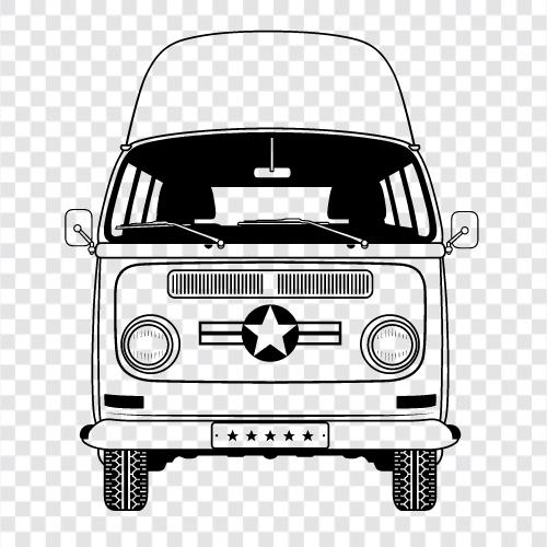 truck, vans, freight, cargo icon svg