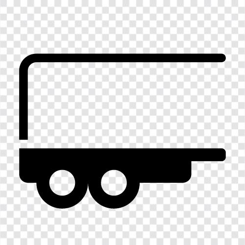 LKW, Anhänger, Transport, Fracht symbol