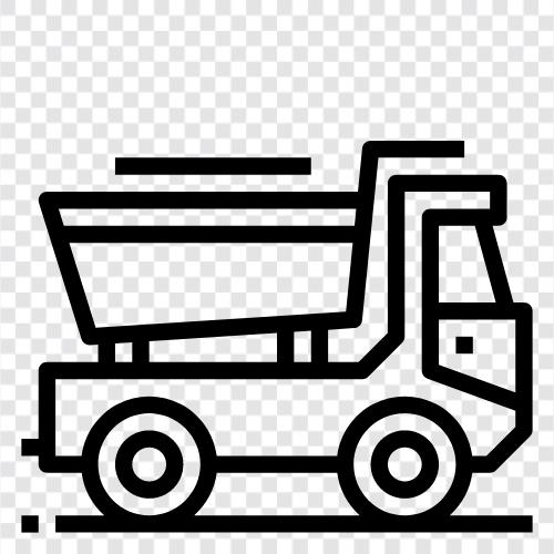 LKW, schwere LKW, Bau, Transport symbol