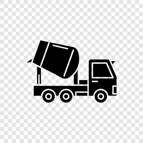 Truck, Transportation, Construction, Heavy Equipment icon svg