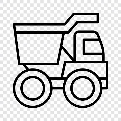 truck, garbage, collection, waste icon svg