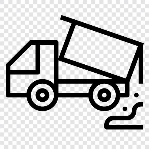 Truck, Heavy Truck, Hauling, Rubbish Removal icon svg