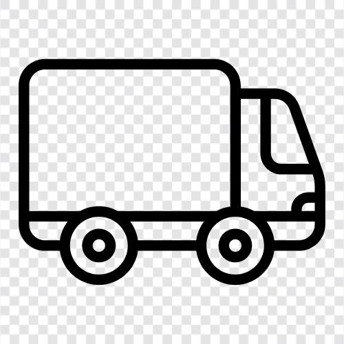 kamyon teslimi, courier hizmeti, freight, freight teslimat ikon svg