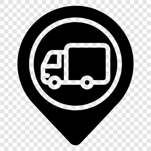 LKW, Lieferung, Logistik, Transport symbol