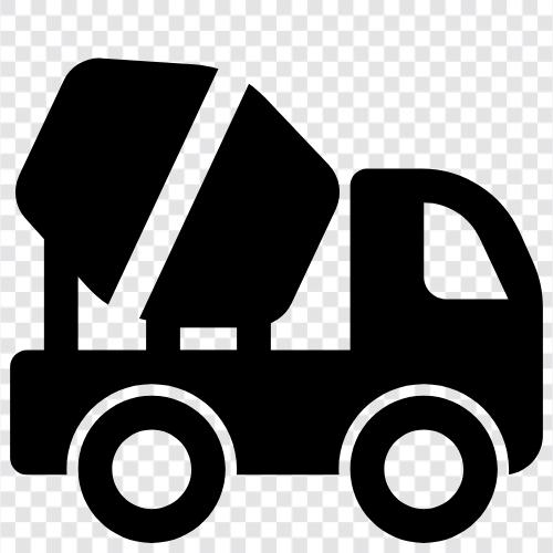 LKW Mischer, Mischer LKW zum Verkauf, Mischer LKW zur Miete, Mischer LKW symbol