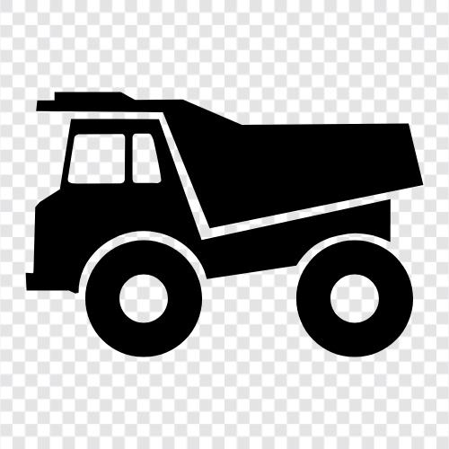 LKW, Schwerlast, Bau, Gravel symbol