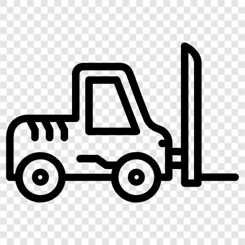 truck, lift, equipment, mechanics icon svg
