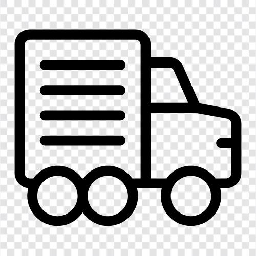 LKW, Transport, Fracht, Lastkraftwagen symbol