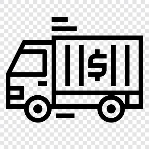 trucking, cargo, freight, transportation icon svg