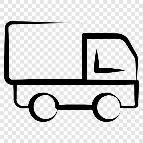 LKW, Transport, Fracht, Lieferung symbol