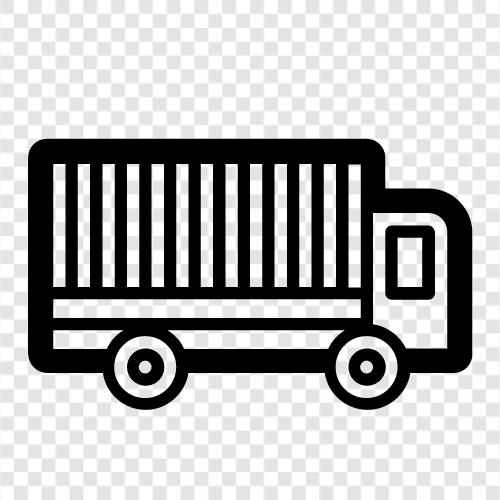 trucking, cargo, cargo truck, heavy truck icon svg