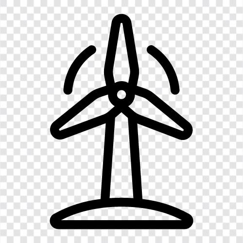Turbine, Generator, Strom, Energie symbol