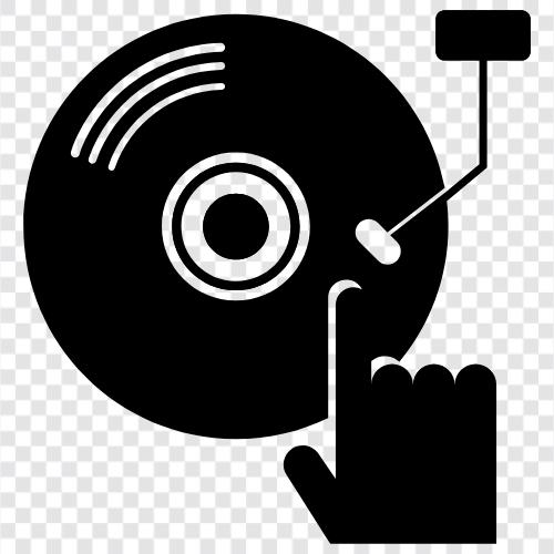 turntables, mixing, mixing equipment, vinyl icon svg