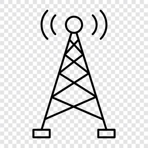 radio, cable, satellite, digital icon svg