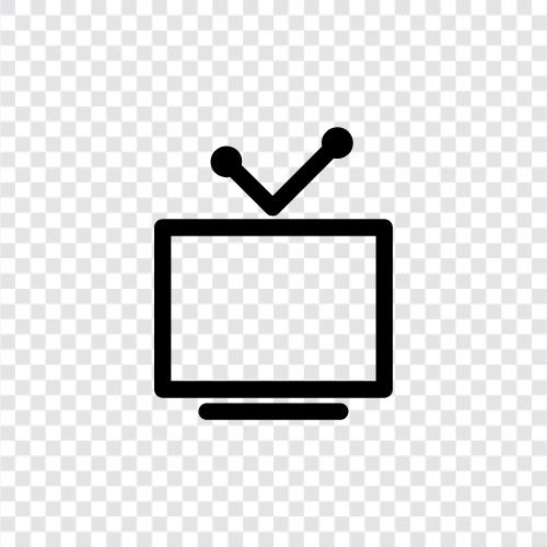 TV shows, series, movies, movies on television icon svg