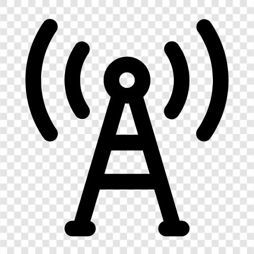 signal, reception, OTA, HDTV ikon svg