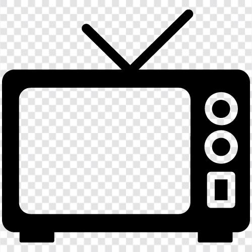 TV dizileri, TV şovları, TV kanalları ikon svg