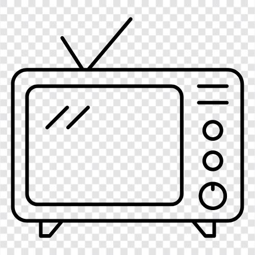 TV şovları, TV dizileri, TV şovları çevrimiçi, TV yayını ikon svg