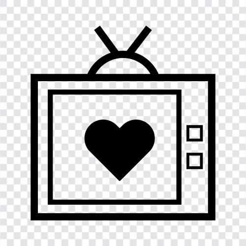 tv, display, monitor, bild symbol