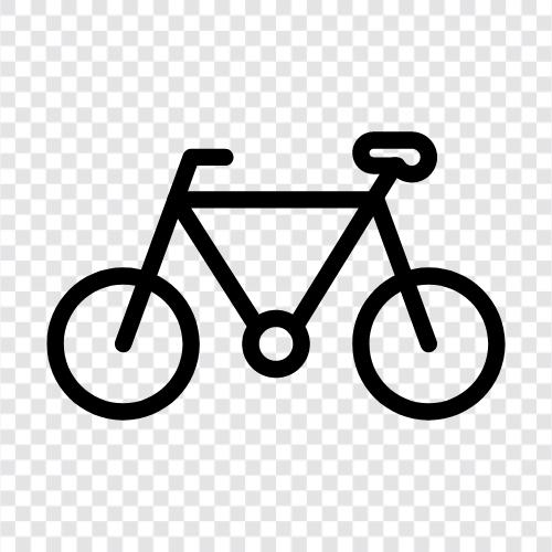 Zweirad, Tretrad, Fahrrad, Mountainbike symbol