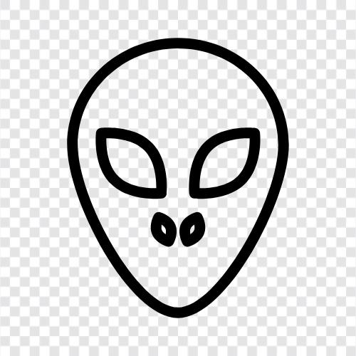 UFO, dünya dışı, uzaylı istilası, tanımlanamayan uçan nesne ikon svg