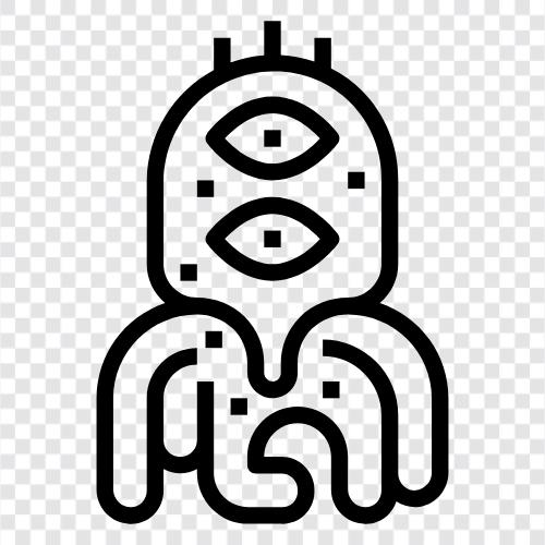 UFO, extraterrestrial, advanced, intelligent icon svg