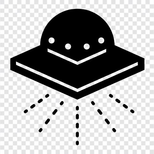 UFO, Extraterrestrial, Out of Body Experience, Paranormal icon svg