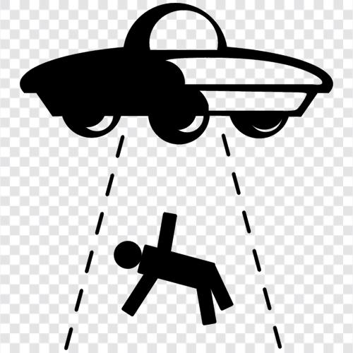 UFO sightings, UFO encounters, UFO phenomena, UFO Abduction icon svg