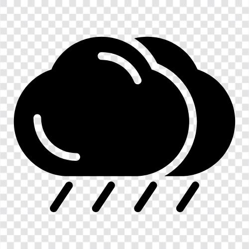 şemsiyeler, gökkuşağı, duşlar, fırtınalar ikon svg