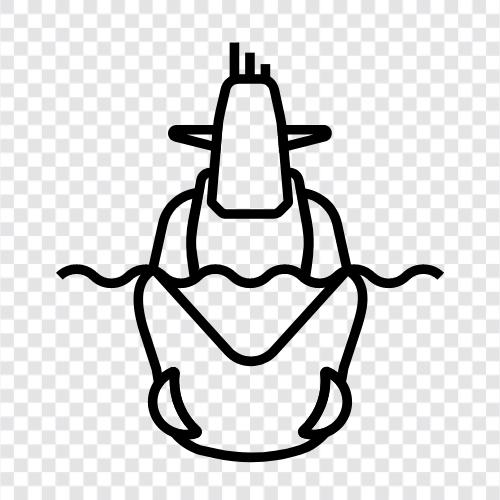 undersea, submarine, nuclear, diving icon svg