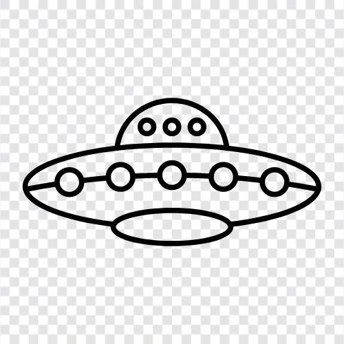 nicht identifiziertes Flugobjekt, ufo Sichtungen, außerirdisch, Raumsonde symbol