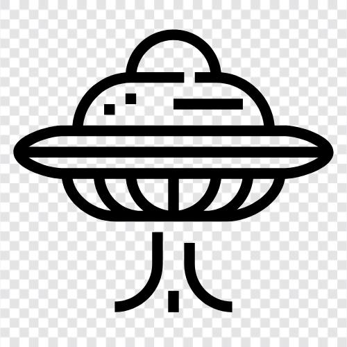 unidentified flying objects, flying saucers, alien, extraterrestrial icon svg