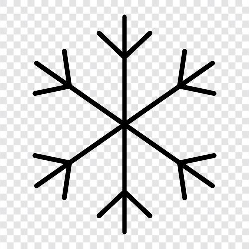 einzigartige, einzigartige Schneeflocken, einzigartig, handgemacht symbol